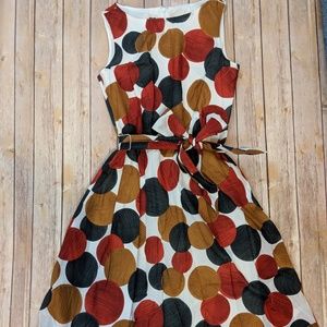 Anne Klein Polka Dot Fit and Flare Sleeveless